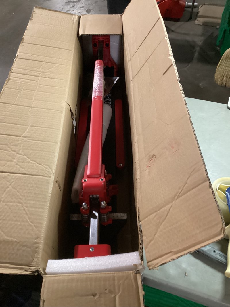 Condition photo showing As Is for 48" 1200mm ceramic porcelain manual floor tile cutter with sliding guide,professional heavy-duty aluminium base, adjustable measurement scale r2823 (48inch) 48inch/1200mm