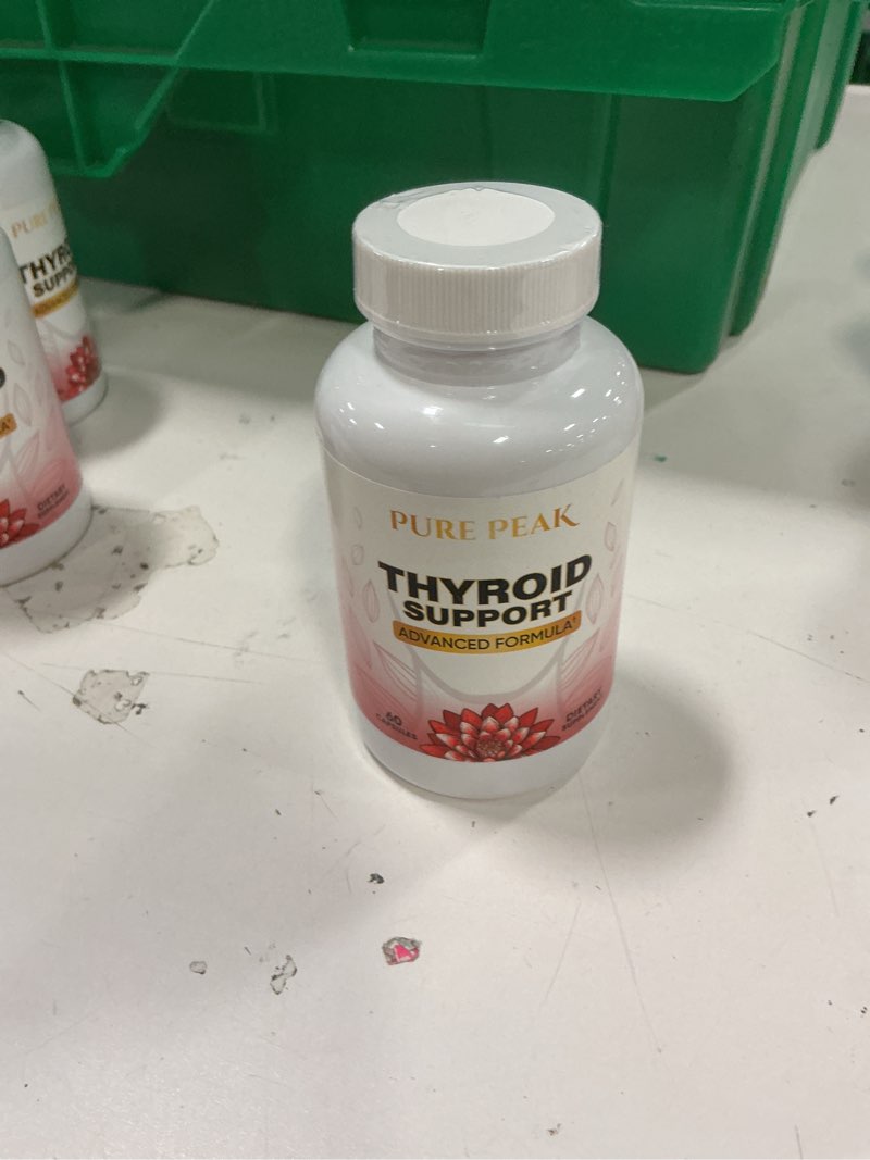 Condition photo showing New/Like New for Thyroid Support Supplement- Metabolic Function, Energy & Focus, Mood Enhancer - Iodine from Kelp, Ashwagandha, Vitamin B12, Inositol, Ginseng, Magnesium - 60 Capsules for Men & Women