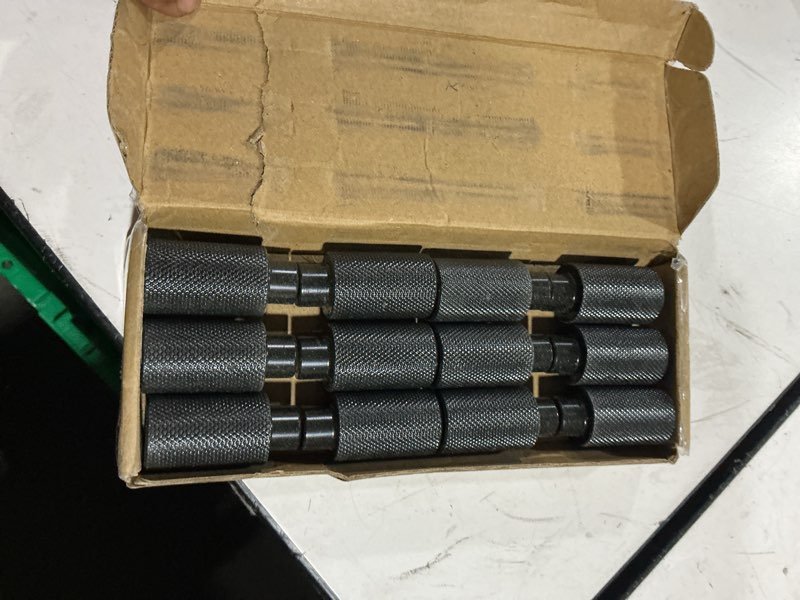 Condition photo showing As Is for 12 pcs 5/8" x 2" welding table locating pins, quick setup fixture table clamps, stackable welding table accessories kit