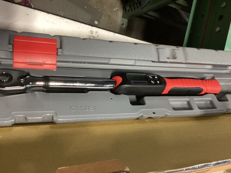 Condition photo showing New/Like New for ACDelco ARM601-4 1/2” (14.8 to 147.5 ft-lbs.) Heavy Duty Digital Torque Wrench with Buzzer and LED Flash Notification – ISO 6789 Standards with Certificate of Calibration