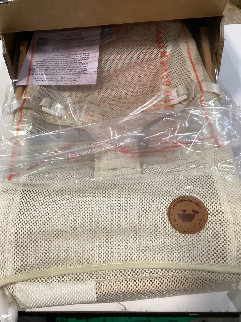 Condition photo showing New/Like New for ANGELBLISS Baby Bouncer, Portable Bouncer Seat for Babies, Infants Bouncy Seat with Mesh Fabric, Natural Vibrations (Beige)