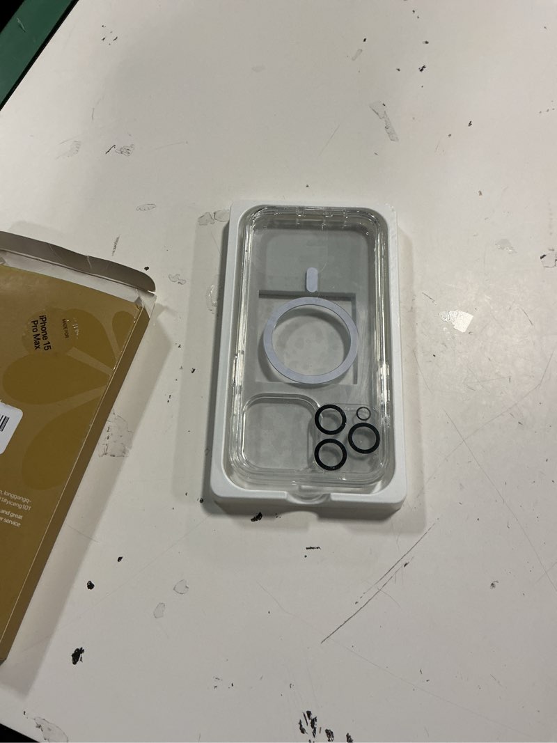 Condition photo showing Good Condition for miracase magnetic for iphone 15 pro max case 6.7'' [compatible with magsafe] full-body drop proof bumper phone case for iphone 15 pro max with built-in 9h tempered glass screen protector,clear magnetic clear iphone 15 pro max