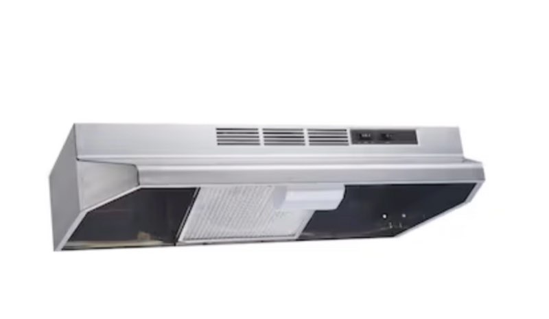 winflo 30 in. stainless steel non- ducted under cabinet range hood