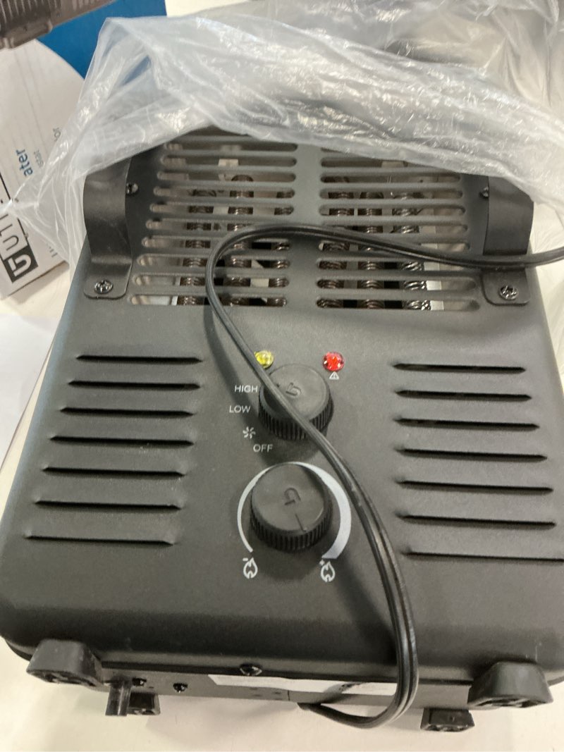 Condition photo showing Good Condition for 1,500-Watt Portable Milkhouse Style Utility Space Heater with Adjustable Thermostat, Overheat Protection, and Safety Tip-Over Switch, Matte Black, MTFH-01C-MB