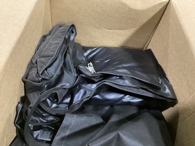 Condition photo showing As Is for black suv air mattress - inflatable, portable, foldable car bed for back seat sleeping