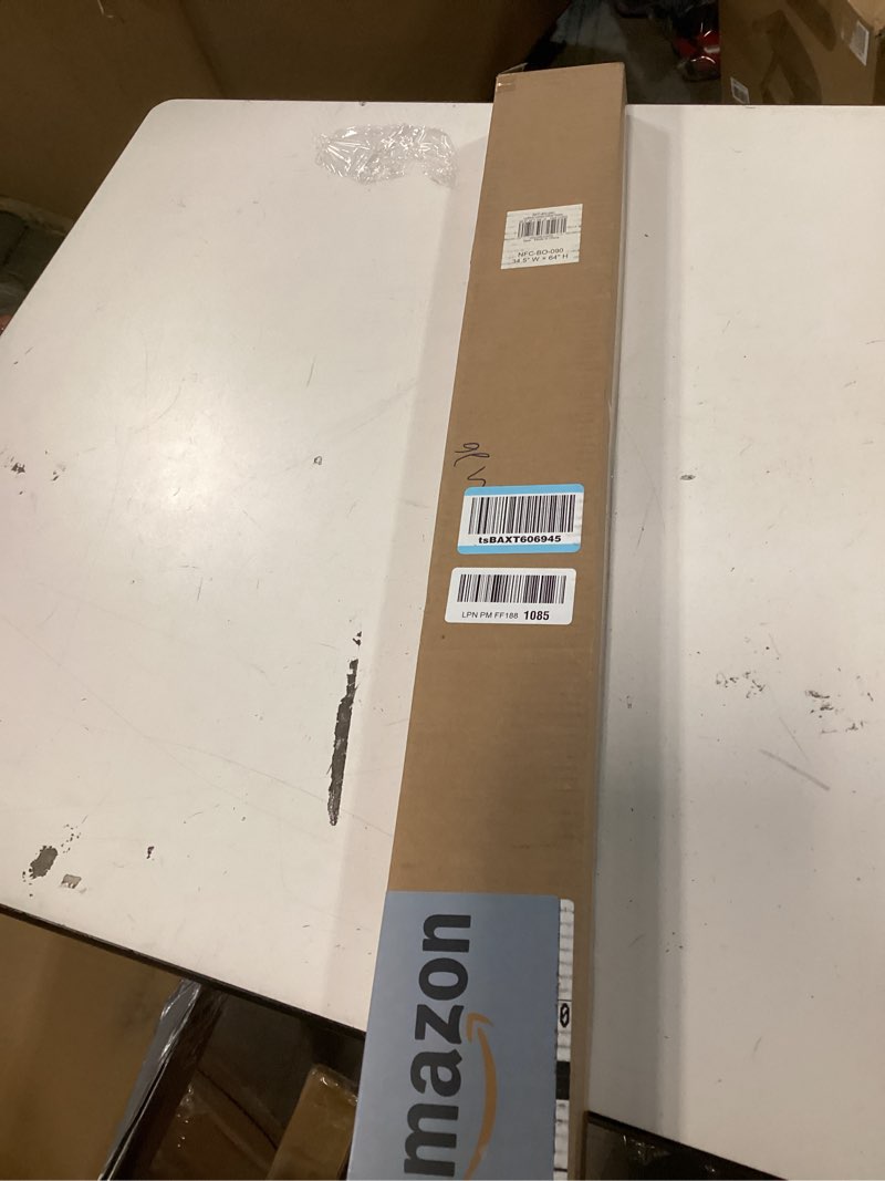 Condition photo showing item condition for LazBlinds Cordless Cellular Shades, No Tools No Drill Blackout Honeycomb Shades Pleated Blinds for Windows, 34 1/2" W x 64" H, Dark Coffee Blackout-dark Coffee 34 1/2'' W x 64'' H