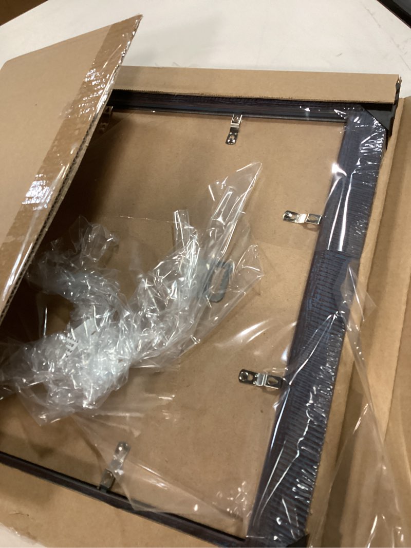 Condition photo showing Good Condition for 12x12 Frame, Vintage 12 x 12 Frame Plexiglass Glass for Wall Display, Square Rustic 12x12 Photo Picture Frame, Antique Blue Collage Gallery Wall Picture Frames, Widen Border Blue 12x12