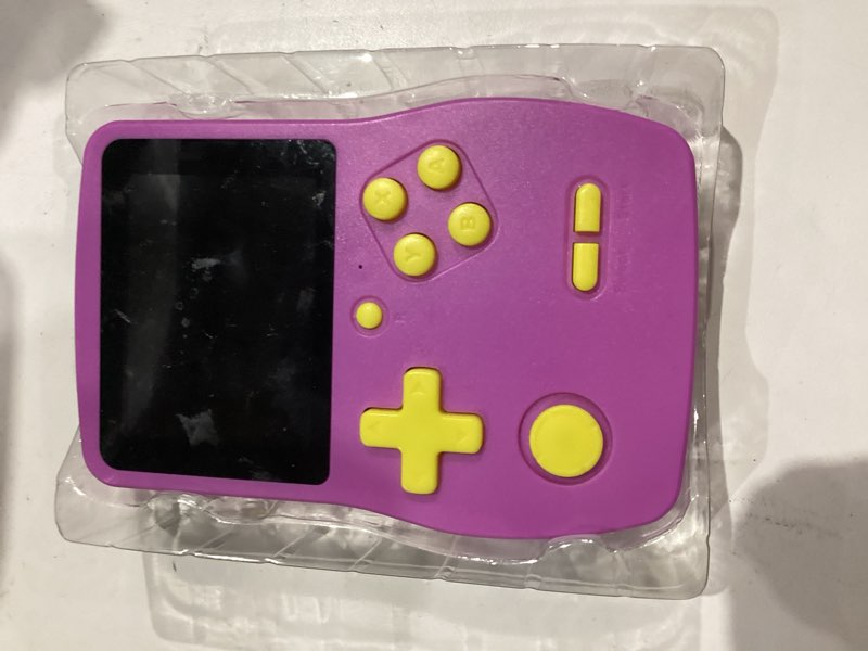 Condition photo showing Good Condition for 32 Bit Handheld Games for Kids Preloaded 139 Video Games, Portable Video Gaming Player with 3.0" IPS Screen and Rechargeable Battery, Mini Travel Games Electronic Gifts Toys for Boys Girls, Purple