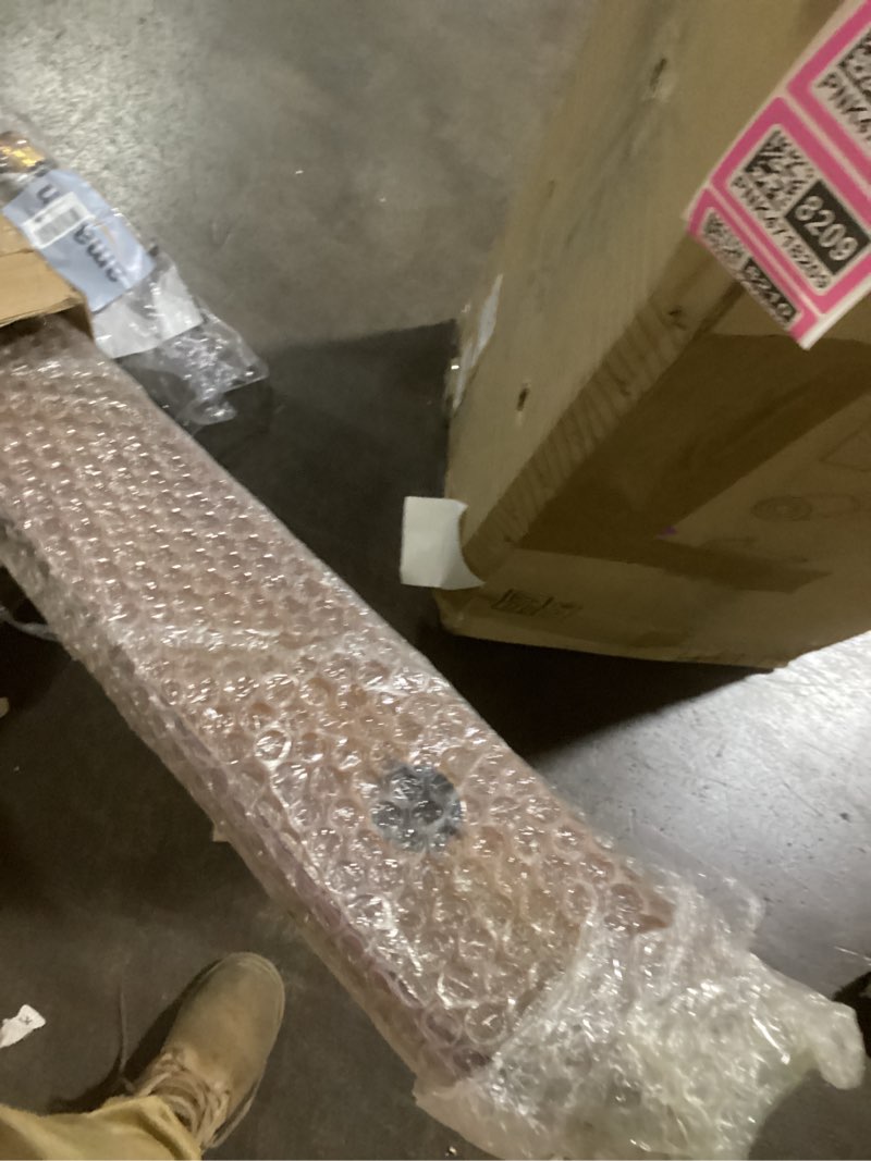 Condition photo showing Good Condition for Wood Handrails, Indoor Non-Slip Staircase Handrail,Retro Rustic Wall Mount Railings Handrails, Home Loft Corridor Support Rod,Industrial Pipe Support, Easy to Install (Dark Wood, 6FT) Dark wood 6 Feet