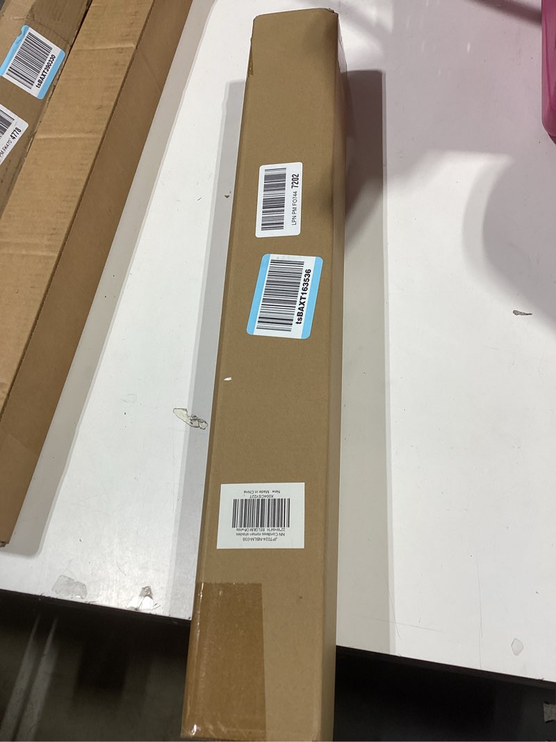 Condition photo showing As Is for lazblinds no tools no drill cordless roman shades for windows, blackout thermal insulated uv blocking window blinds, room darkening fabric blinds for indoor windows, 22'' w x 64'' h, off white blackout - off white 22" w x 64" h