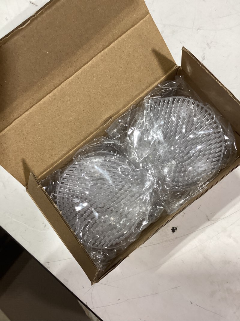 Condition photo showing As Is for waydress 8 pcs 2.8 inch plastic flower frog flower pins floral frog for arrangements vase japanese ikebana kenzan floral arrangement for crafts fixed tools, wedding decor, mother's day gifts (clear) 2.8 inch clear 8