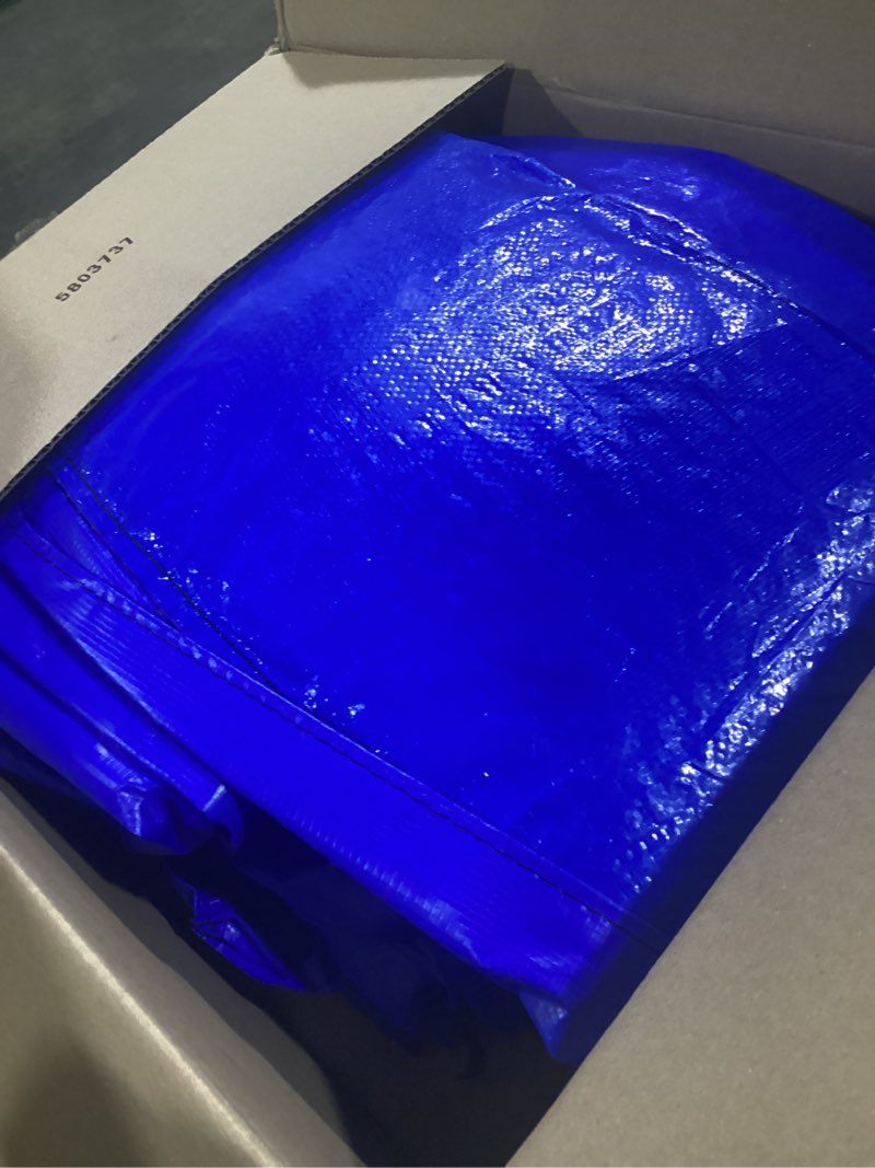 Condition photo showing Good Condition for trampoline pad, 10ft 12ft 14ft trampoline replacement safety pad, universal trampoline pads, spring cover, waterproof, tear resistant, round arch trampoline parts for kids 14 feet blue