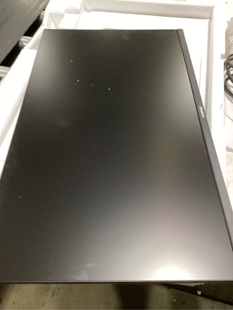 Condition photo showing As Is for powers on but screen doesnt come on amzfast 27 inch 240hz gaming monitor, fhd fast va panel 4000:1 contrast computer monitor with speakers, hdmi dp ports 125% srgb vesa support for gmaing office (one dp cable included, amzg27f5 pro) 27 inch gaming fast va display fhd/240hz/4000:1