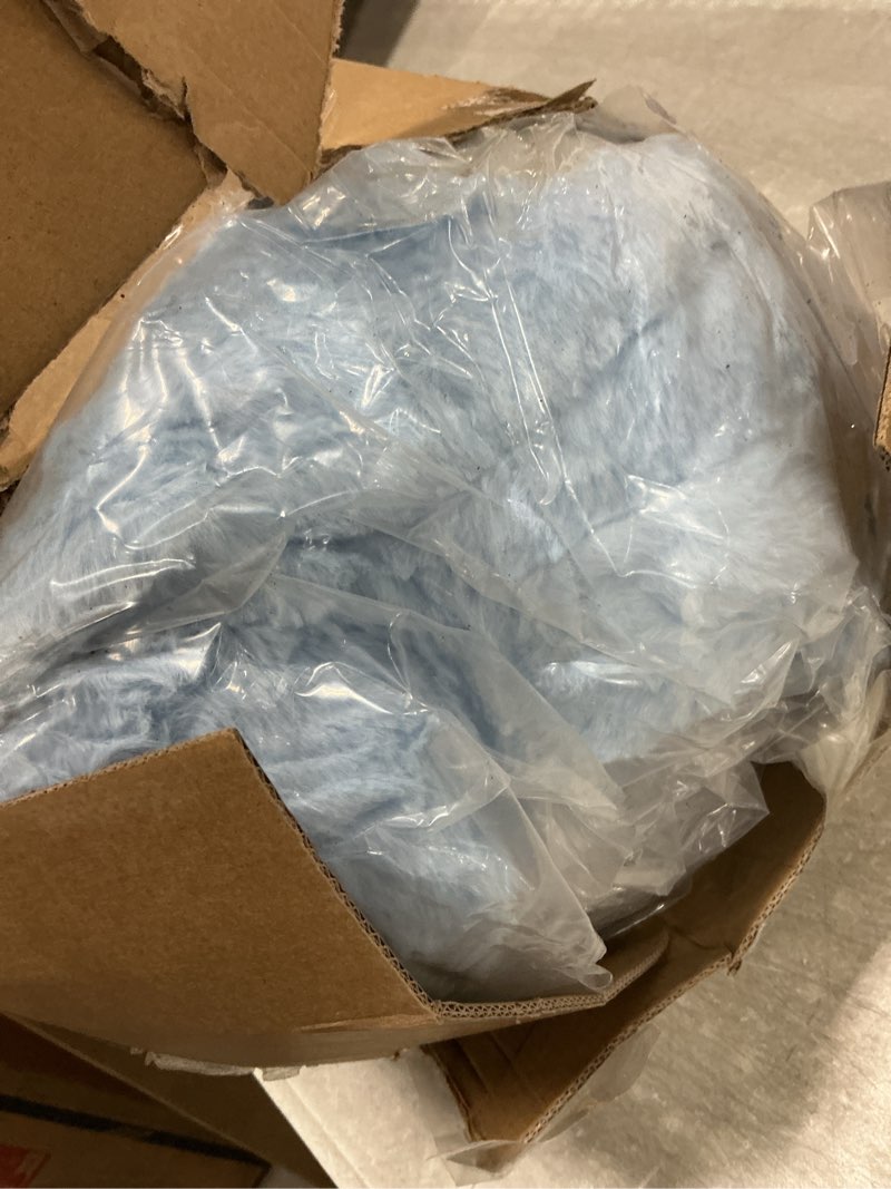 Condition photo showing Good Condition for Toddler Travel Bed, 2-in-1 Foldable Portable Toddler Bed Sofa Chair, Soft Baby Kids Travel Floor Cot with Washable Covers Safety Foam Raised Bumper for Camping Hotel Sleeping (Blue)