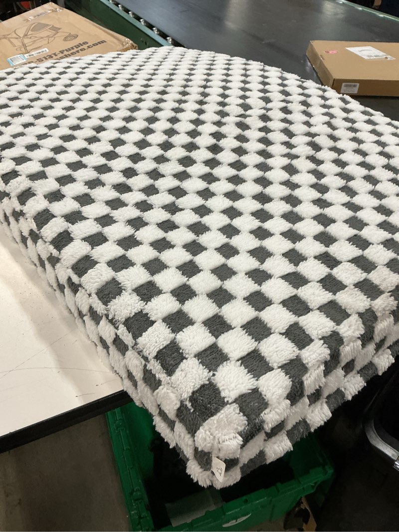 Condition photo showing Good Condition for (the color is different)dog bed for large dogs, xlarge orthopedic dog bed with removable washable cover, cute modern plush & memory egg crate foam dog bed