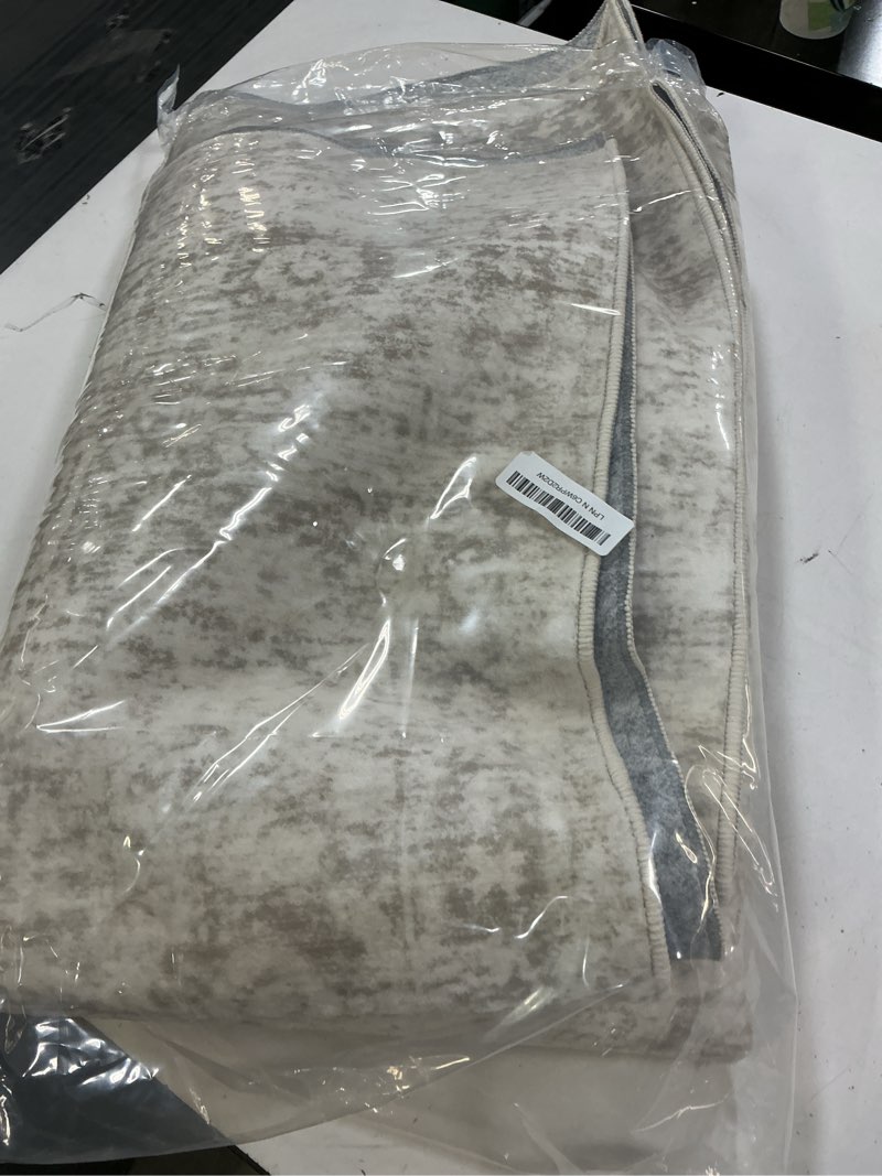 Condition photo showing Good Condition for area rugs 5x7 living room: washable rug modern abstract large rug soft non slip neutral rugs stain resistant indoor carpet for bedroom kitchen dining room table nursery home office rugs(beige,5'x7') beige 5' x 7' (rectangular)
