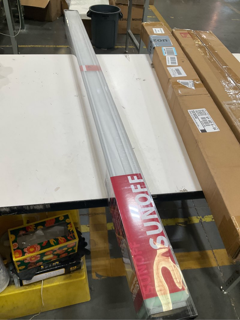 Condition photo showing Good Condition for sunoff cordless blackout roller shades blinds for windows free-stop,pull down room darkening with valance,thermal insulated woven fabric window door blinds for home,office,white 50" w x 72" h 50"w x 72"h white