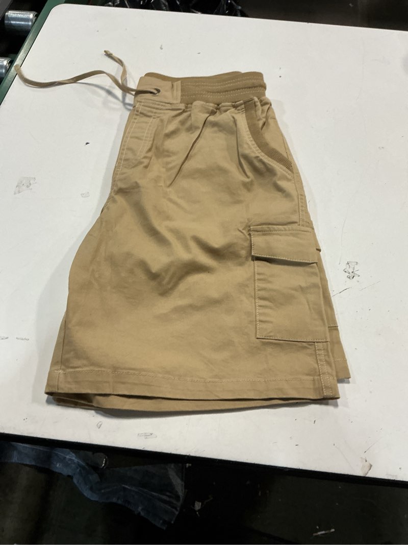 Condition photo showing Good Condition for shewin shorts for women drawstring cargo elastic waist summer shorts beachwear solid color baggy cotton linen short pants s-2xl khaki