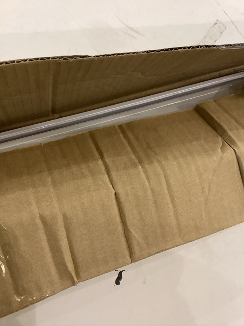 Condition photo showing As Is for Double Row Curtain Track Ceiling Mounted, Silent Heavy Duty Curtain Track System, Sliding Rails for Curtains, Room Divider for Bedroom Living Room Hospital (White, 1.6m(5.2ft)) 1.6m(5.2ft ) White