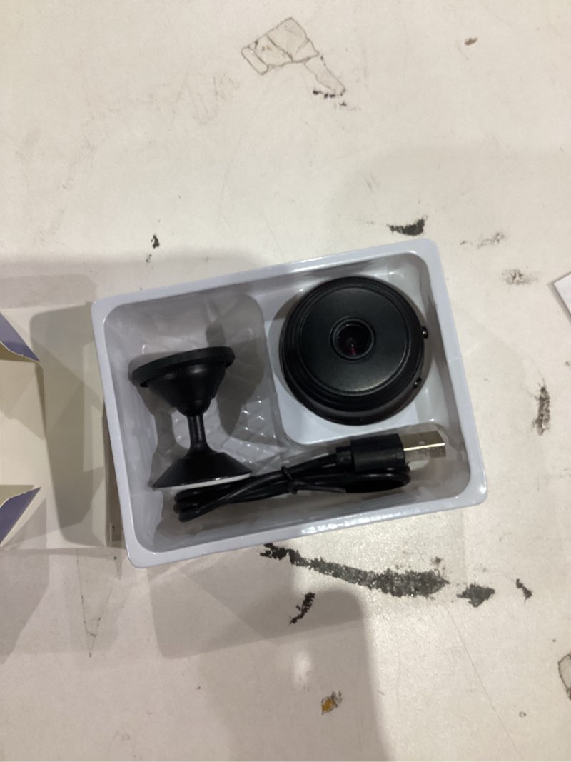 Condition photo showing As Is for Hidden Camera with Mini Small Spy Cameras Home Indoor Use Cam Night Vision Motion Detection Baby Monitor Wireless Outdoor Nanny espias ocultas WiFi Security Secret