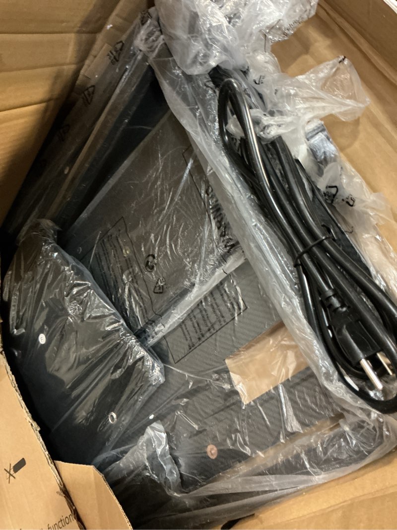 Condition photo showing Good Condition for lufeiya gaming desk with power outlets and led lights, 40 inch gamer desk table with charging station, home office computer desks with monitor, black carbon fiber black 39.4"