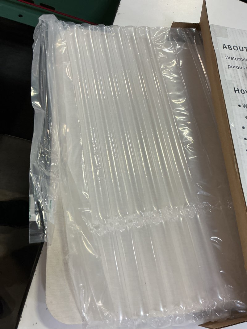 Condition photo showing Good Condition for stone bath mat diatomaceous earth shower mat non-slip super absorbent diatomite stone mats for bathroom floor/ktichen cuonter quick-drying easy to clean (24''*16''white)