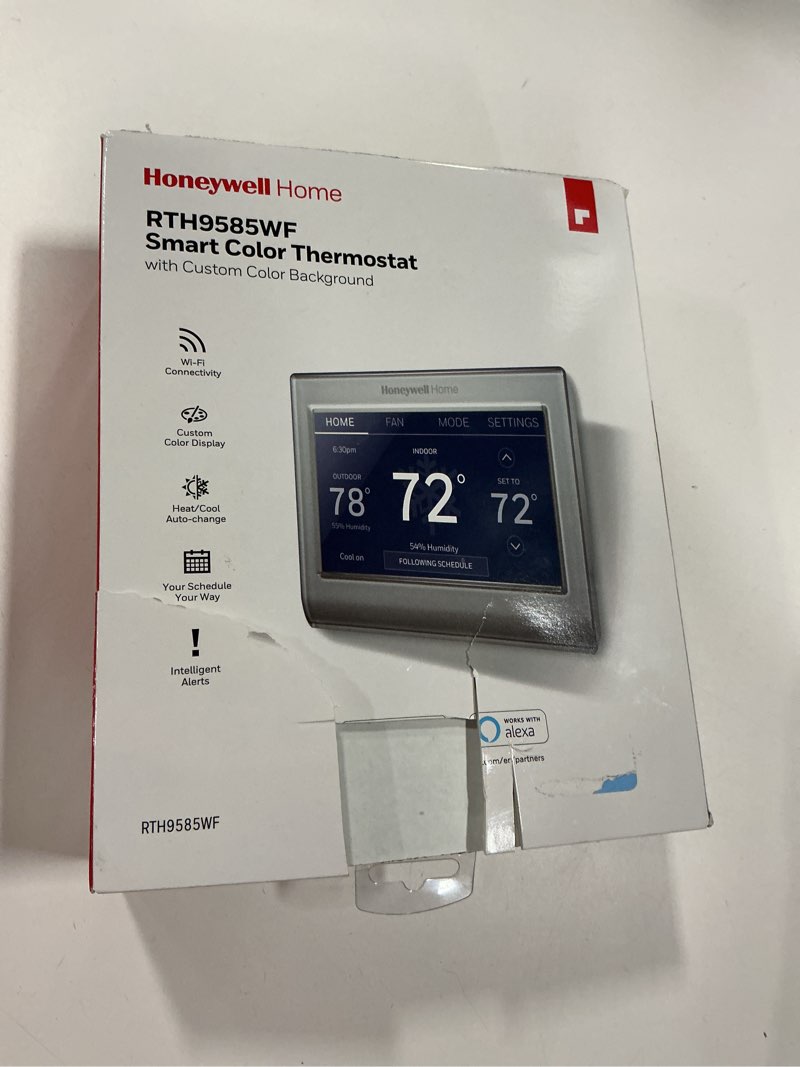 Condition photo showing Good Condition for Honeywell Home RTH9585WF Wi-Fi Smart Color Thermostat + Wall Plate