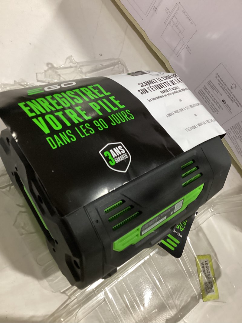 Condition photo showing As Is for enermall ba2800t 56v 12000mah replacement for ego battery compatible with ego 56v battery lithium-ion power tools