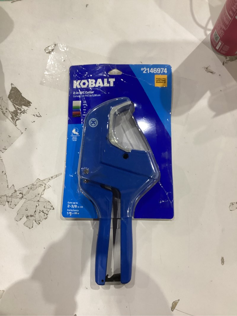 Condition photo showing As Is for kobalt 2-in pvc cutter