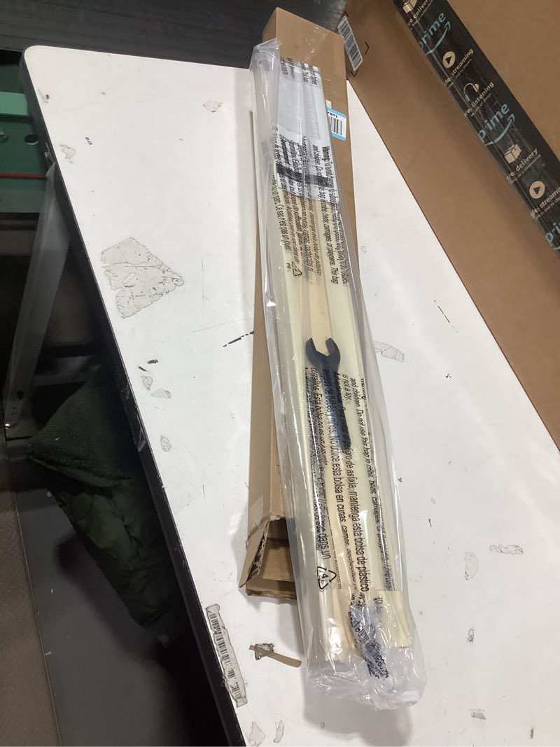 Condition photo showing New/Like New for LazBlinds Cordless Cellular Shades, No Tools No Drill Light Filtering Honeycomb Shades Pleated Blinds for Windows, 27'' W x 64'' H, Alabaster Light Filtering-alabaster 27'' W x 64'' H