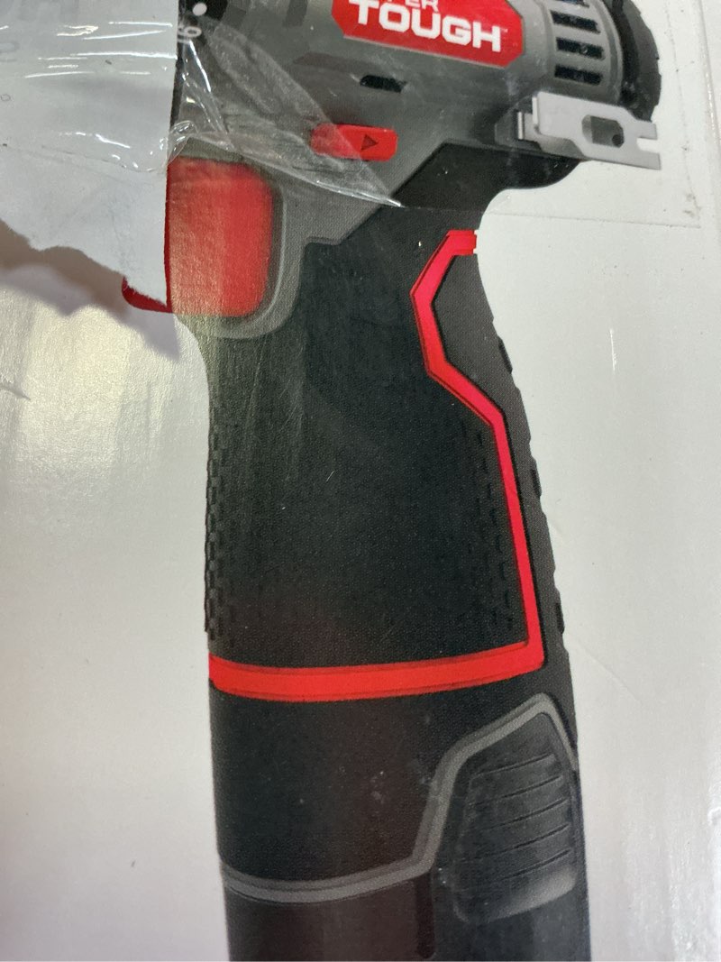 Condition photo showing As Is for hyper tough 12v max lithium-ion cordless 3/8-inch drill driver with 1.5ah battery  99303