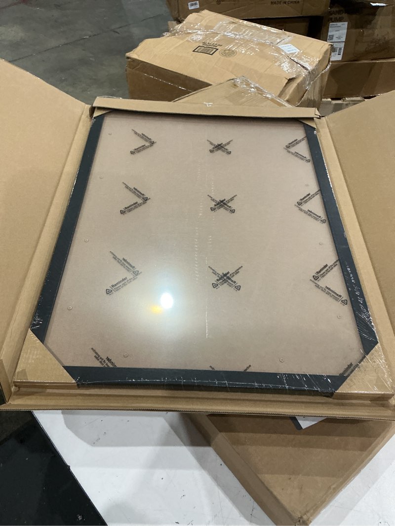 Condition photo showing New/Like New for a plus max 16x23 picture frame, black engineered wood frame for 16 x 23 inch picture poster photo, light weight 16 by 23 frame with wood-grain for wall - 1 pack/black/16 x23 black 16x23 1 pack