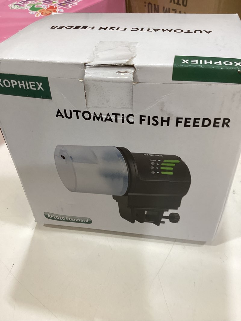 Condition photo showing New/Like New for dxophiex wifi fish feeder automatic fish feeder automatic dispenser vacation for aquarium and turtle tank with feeding ring wifi version