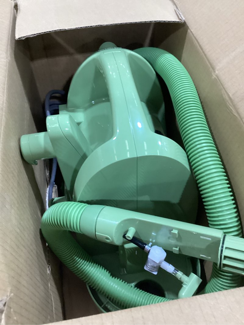 Condition photo showing As Is for bissell little green multi-purpose portable carpet and upholstery cleaner, car and auto detailer, with exclusive specialty tools, green, 1400b