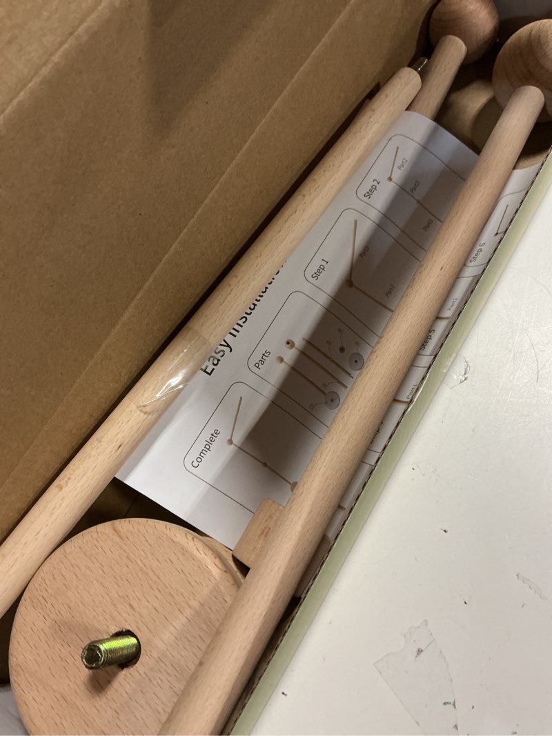 Condition photo showing As Is for Baby Crib Mobile Arm - 30 Inch Wooden Mobile Hanger for Crib, Baby Mobile Holder for Baby Girls Boys Nursery Decor - with Anti Slip Attachment