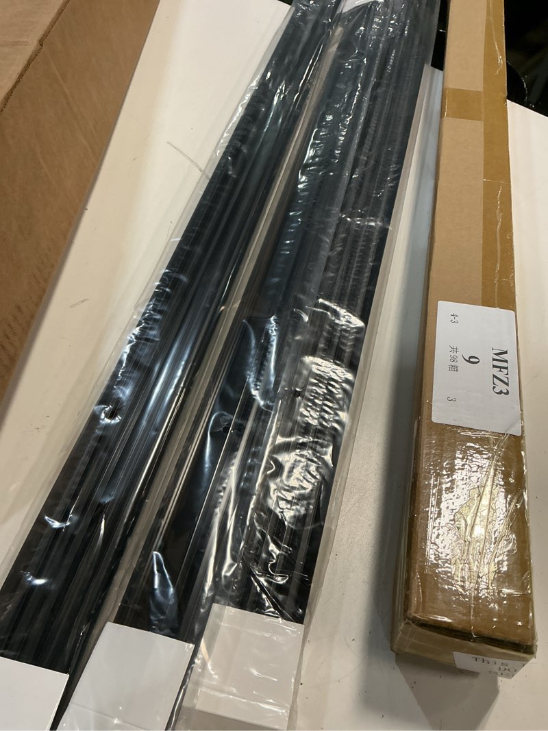 Condition photo showing Good Condition for replacement door bottom with vinyl fins 36" long 1 3/4" wide threshold seal bottom of door weatherstrip kerf weather stripping for 7/8" between barbs(2 pcs,black) 2 black