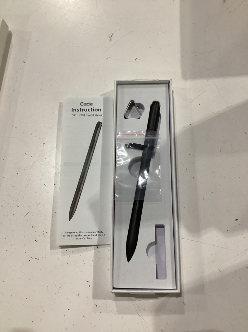 Condition photo showing Good Condition for ciscle magnetic emr stylus pen for remarkable 2, no charging needed, 4096 pressure levels, palm rejection, tilt support, eraser & 5 replaceable tips, compatible with emr devices