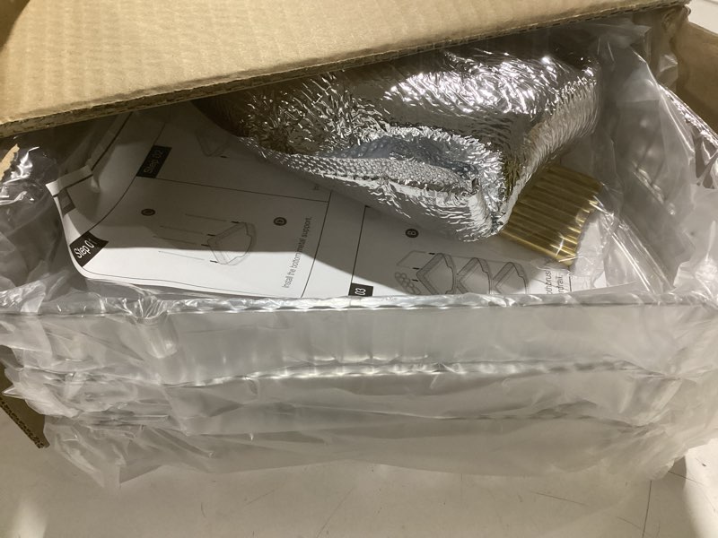 Condition photo showing Good Condition for 3-Tier Corner Bathroom Counter Organizer Makeup Cosmetic Storage, Tool-Free Installation Acrylic Vanity Shelf, Countertop Storage Organizers Perfume Tray for Bathroom, Dresser, Kitchen (Clear) Clear 9" x 9" x 20.5"