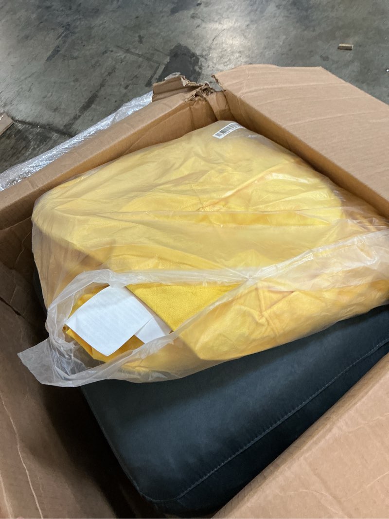 Condition photo showing New/Like New for yellow bean bag 