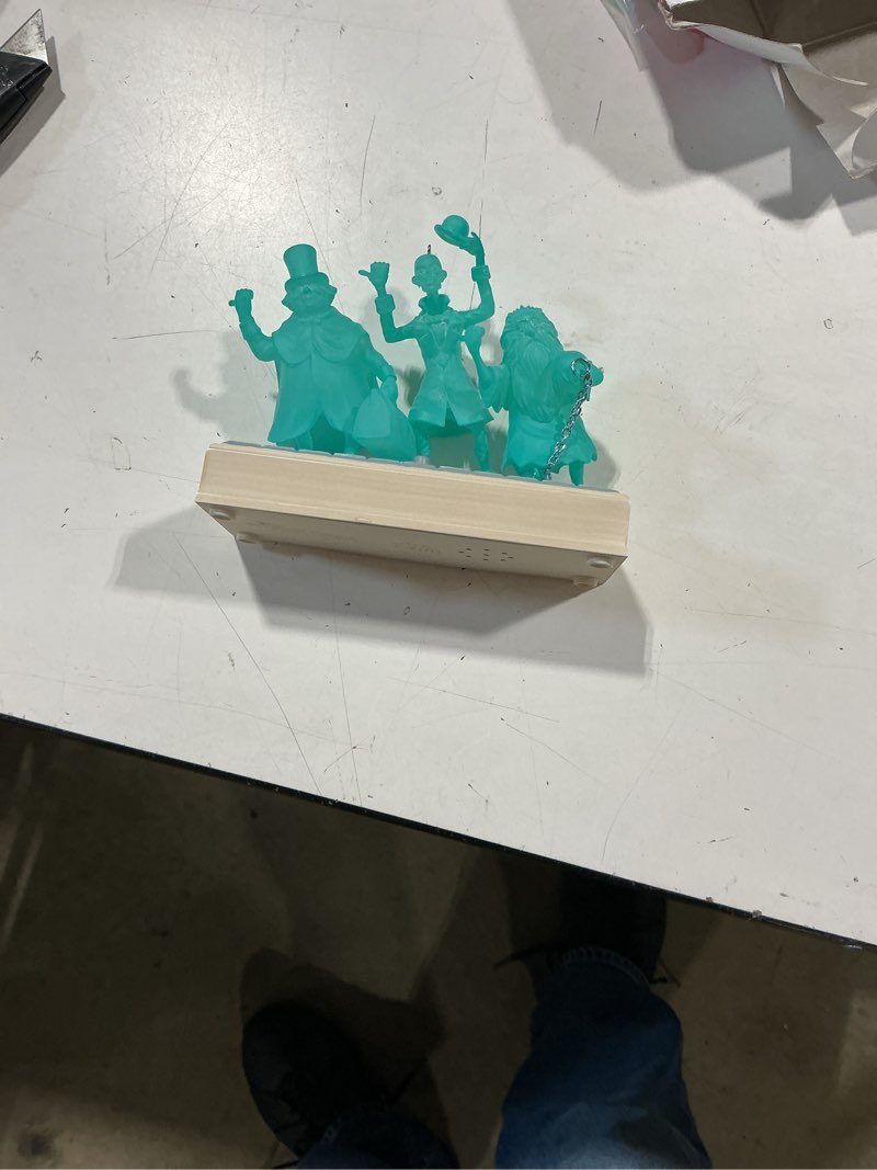 Condition photo showing Good Condition for hallmark keepsake christmas ornament, disney the haunted mansion collection the hitchhiking ghosts with light and sound