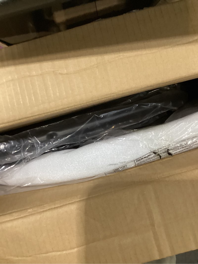 Condition photo showing New/Like New for flash furniture 28'' round tempered glass metal table with black rattan edging