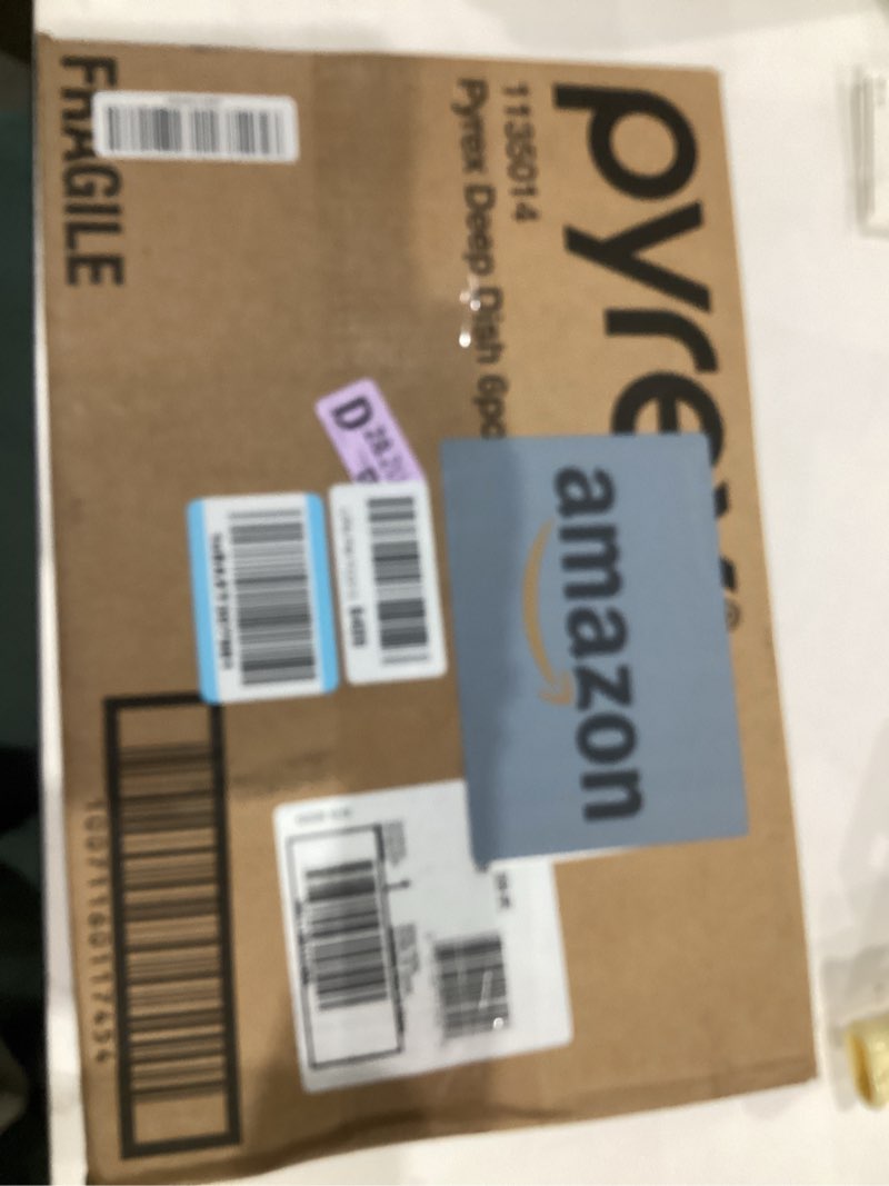 Condition photo showing New/Like New for Pyrex Deep 3-Pack Glass Baking Dish Set (9"x13", 7"x11", 8"x8") With BPA-Free Lids, Rectangular Glass Bakeware, Dishwasher, Microwave, Freezer & Pre-Heated Oven Safe 7x11, 8x8, 9x13 (3-Count)