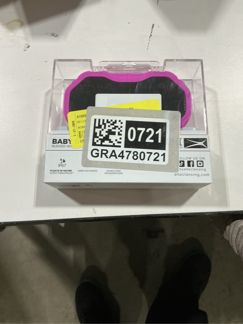 Condition photo showing Good Condition for altec lansing baby boomwireless portable bluetooth speaker, pink black