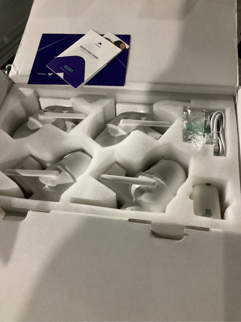 Condition photo showing New/Like New for Security Cameras Wireless Outdoor Home System, 4 Camera Kit, No Subscription Fees, Solar Powered, Local Storage, 365-Day Battery Life, 360°PTZ Surveillance, Auto Tracking, 2K Color Night Vision 4-camera-kit