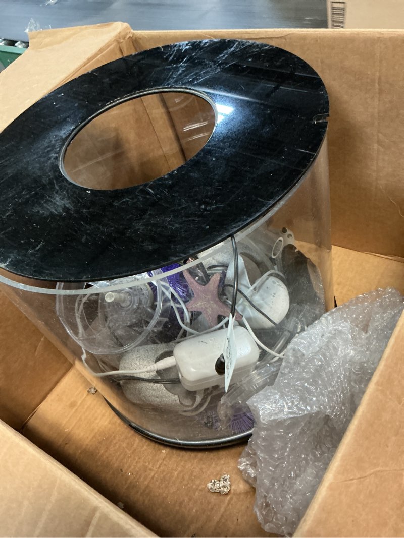 Condition photo showing As Is for biorb tube 35 aquarium with mcr light - 9.2 gallon