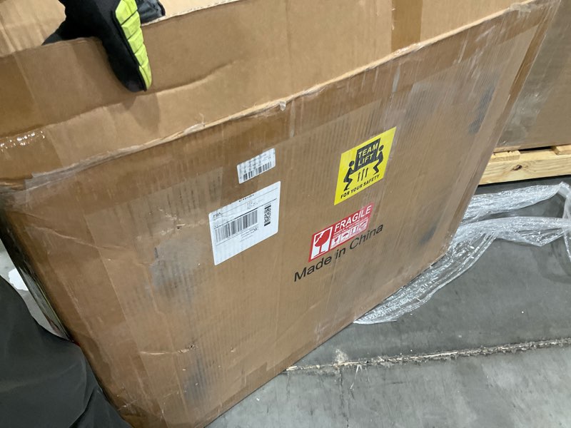 Condition photo showing As Is for portable drum shield | 5 panels 2ft x 5ft w/deflectors | converts to 2ft x 6ft | factory-installed full-length stainless steel hinges | acrylic drum sound barrier (5 panels w/deflectors)