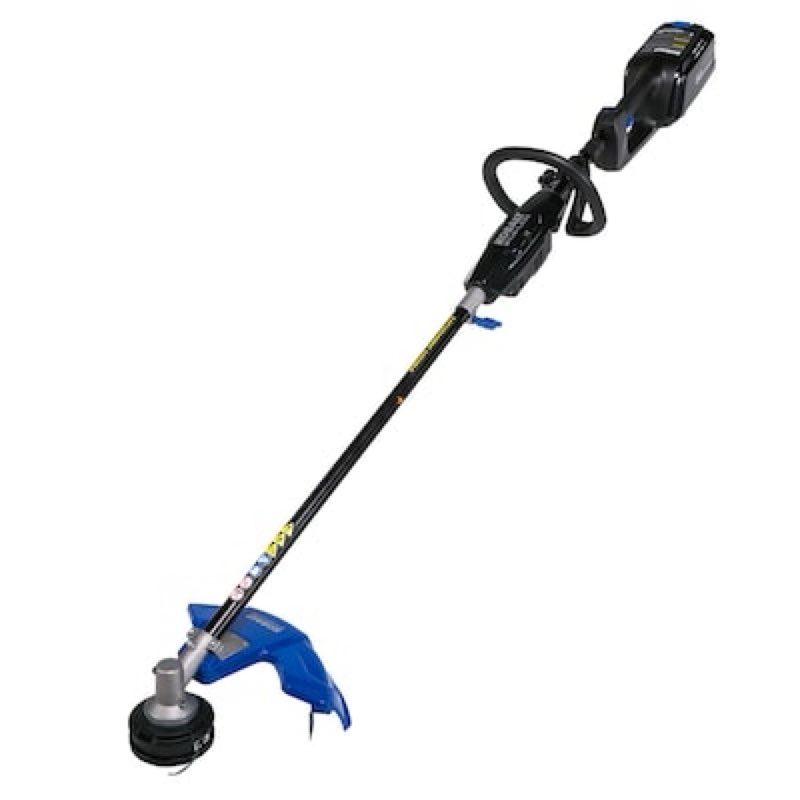 kobalt 80-volt 16-in straight shaft attachment capable battery string trimmer