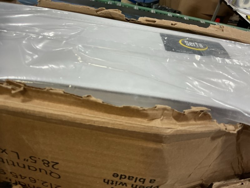 Condition photo showing New/Like New for serta perfect start limited dual sided baby crib mattress and toddler mattress, breathable fiber core, greenguard gold certified, waterproof, 7 year warranty, made in usa limited mattress
