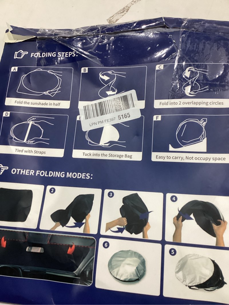 Condition photo showing Good Condition for Windshield Sun Shade for 2022-2025 2026 Kia Carnival Accessories - Windshield Sunshade Cover Front Window Shade Custom Fit Carnival Sun Visor Protector Foldable Blocks UV Rays for Kia Carnival 2022-2026