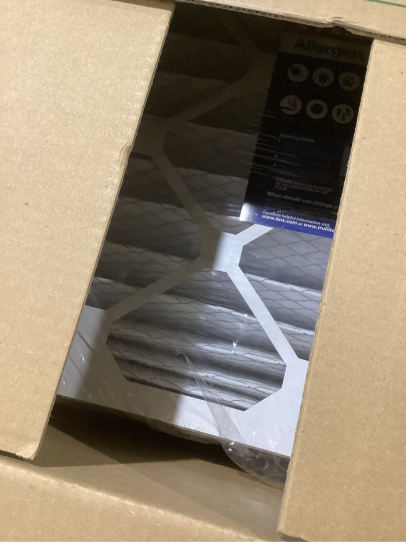 Condition photo showing Good Condition for BNX TruFilter 10x30x1 Air Filter MERV 13 (4-Pack) - MADE IN USA - Electrostatic Pleated Air Conditioner HVAC AC Furnace Filters for Allergies, Pollen, Mold, Bacteria, Smoke, Allergen, MPR 1900 FPR 10 MERV 13 10x30x1 4-Pack